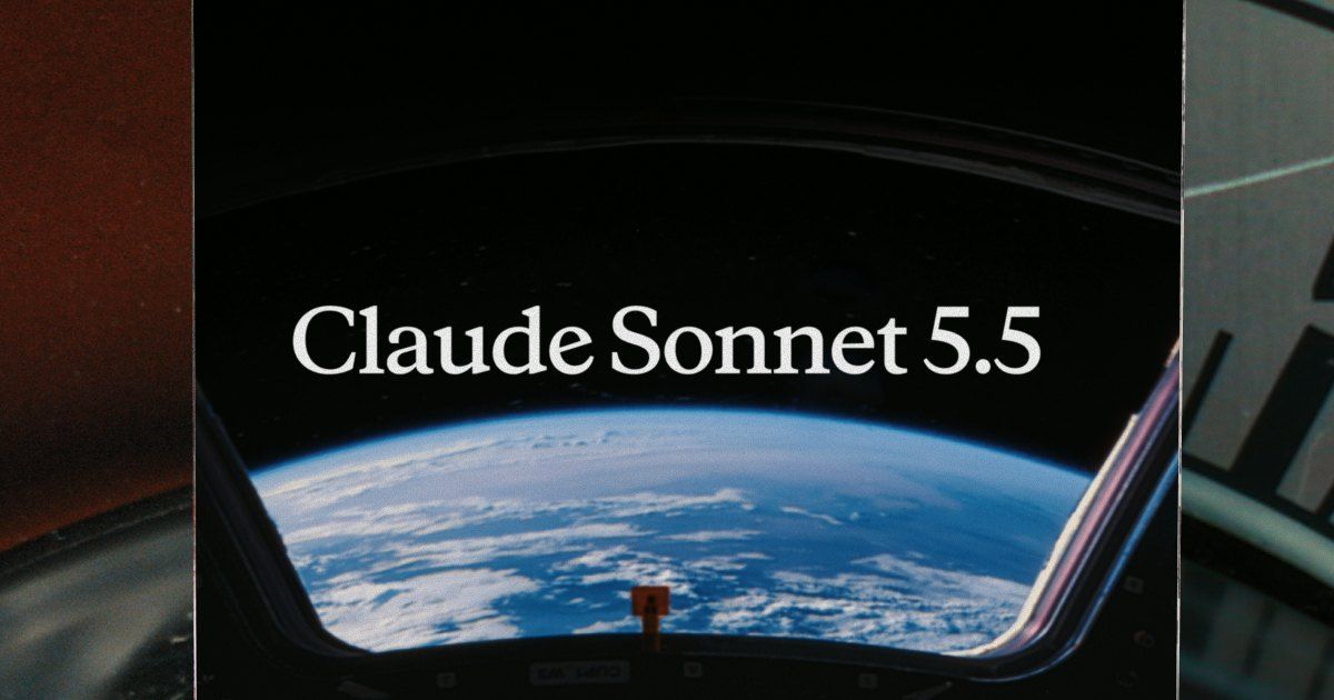 Uzay mekiği penceresinden Dünya'nın görüldüğü karede Claude Sonnet 5.5 yazısı